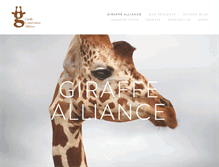 Tablet Screenshot of giraffealliance.org